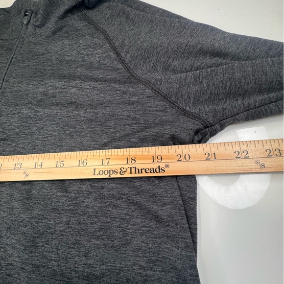 Bonobos Golf Shirt Men's Medium Gray Performance Stretch 1/4 Zip Long Sleeve - Picture 7 of 12